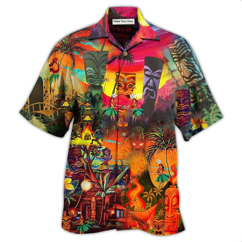 Tiki Hawaii Always Keeps Your Heart - Hawaiian Shirt