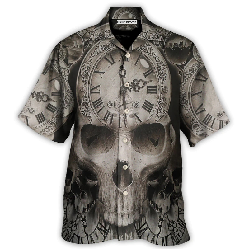 Skull This Time Is Ending - Hawaiian Shirt