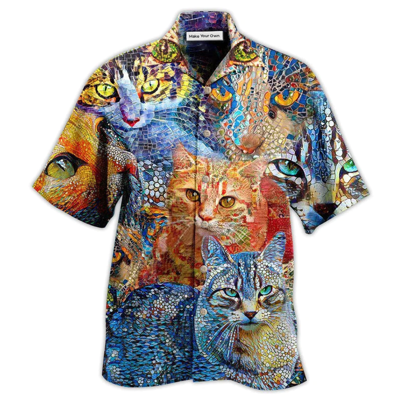 Cat Mosaic Amazing - Hawaiian Shirt