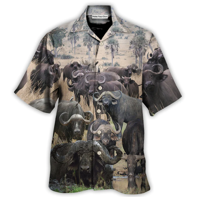 Buffalo This Is Our Happy Place - Hawaiian Shirt