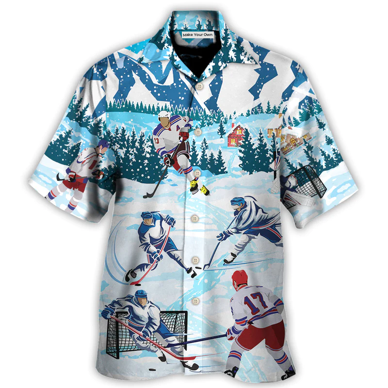 Ice Hockey Lover Cool Sport - Hawaiian Shirt