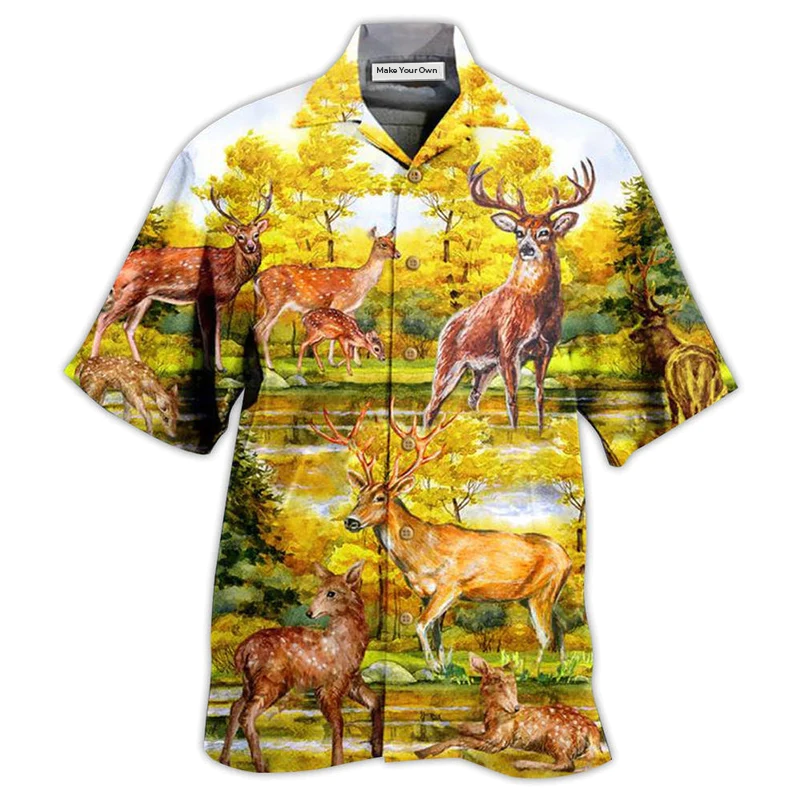 Deer Love Autumn - Hawaiian Shirt