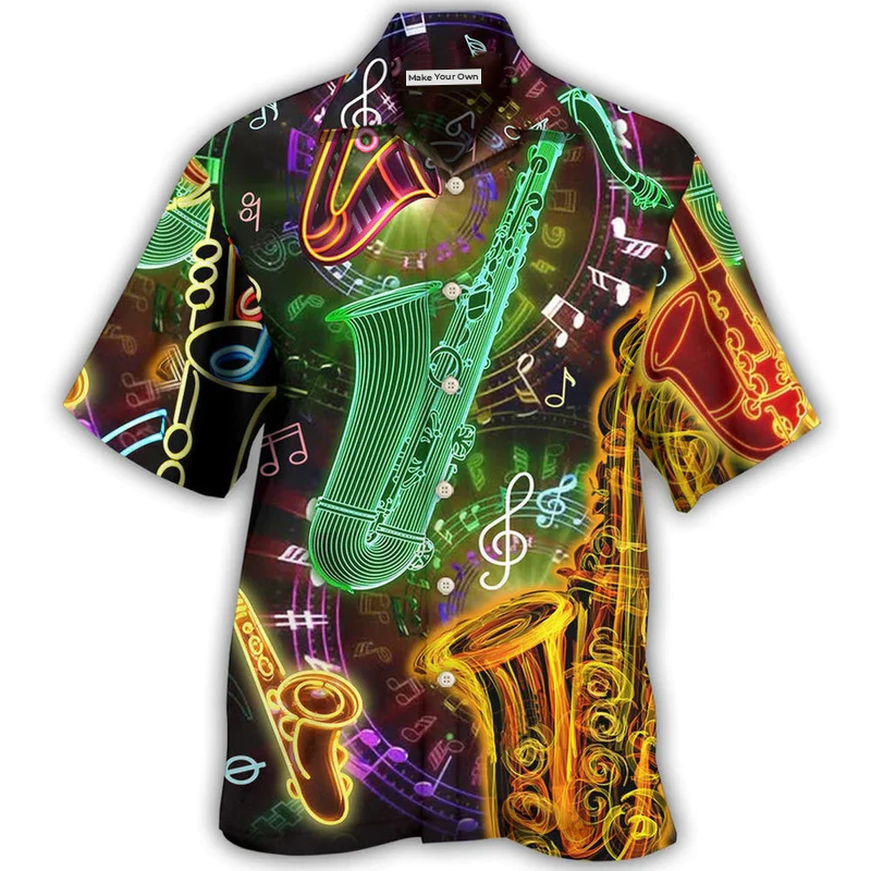 Saxophone Music Love Life Hobby Style - Hawaiian Shirt
