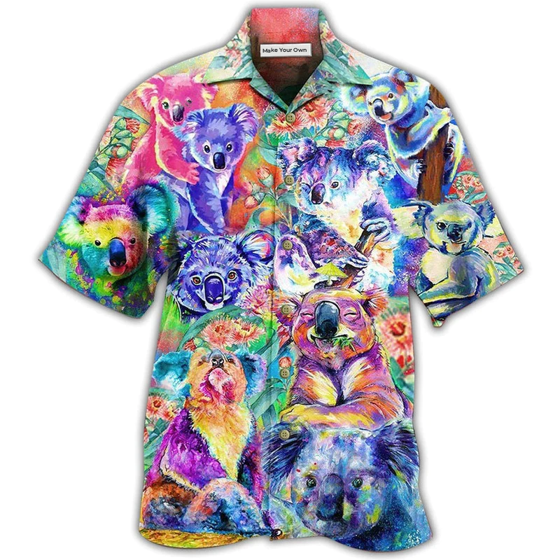 Koala Colorful Love Animals - Hawaiian Shirt