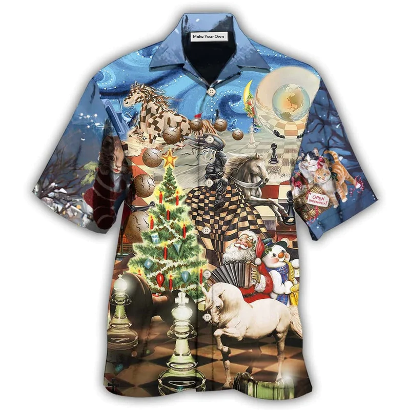 Chess Power Of The Knights - Hawaiian Shirt