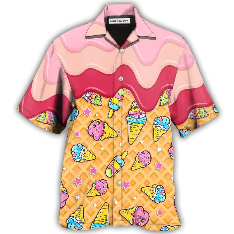 Ice Cream So Fresh Like Rose - Hawaiian Shirt