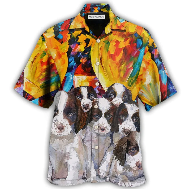 English Springer Spaniel Dog Art Dog Lovely - Hawaiian Shirt
