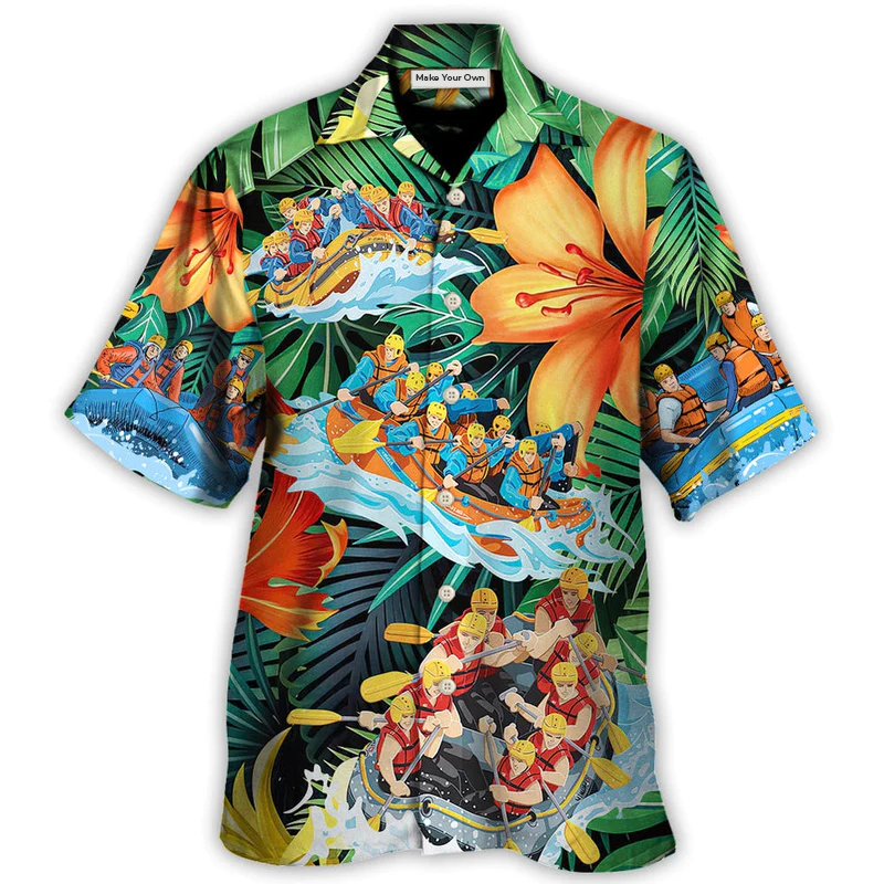 Water Rafting Lover Tropical Style - Hawaiian Shirt