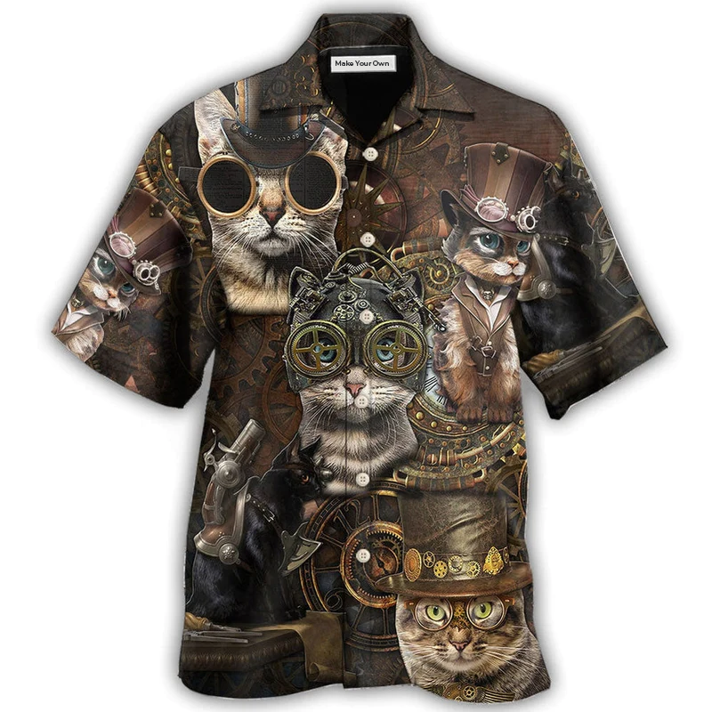 Cat Streampunk - Hawaiian Shirt