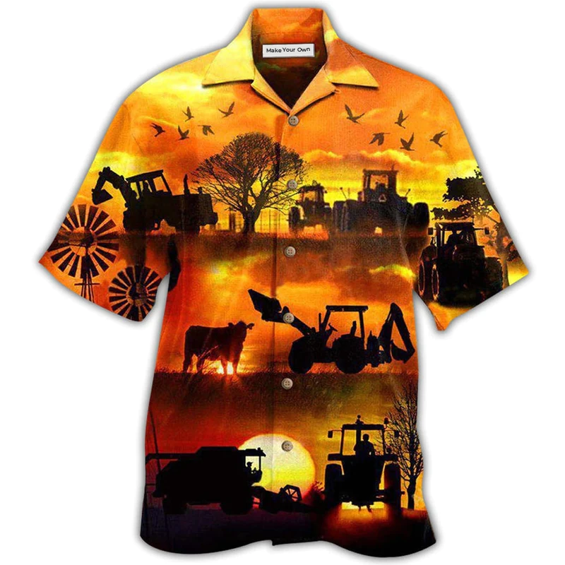 Farm Work Til The Job Gets Done - Hawaiian Shirt