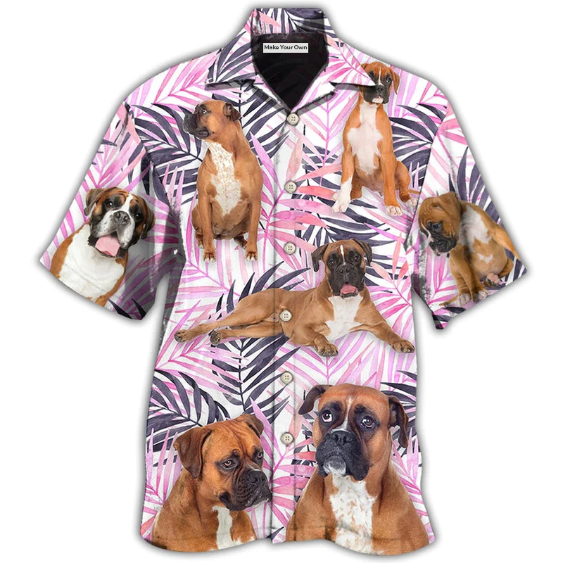 Boxer Tropical Leaf Style - Hawaiian Shirt