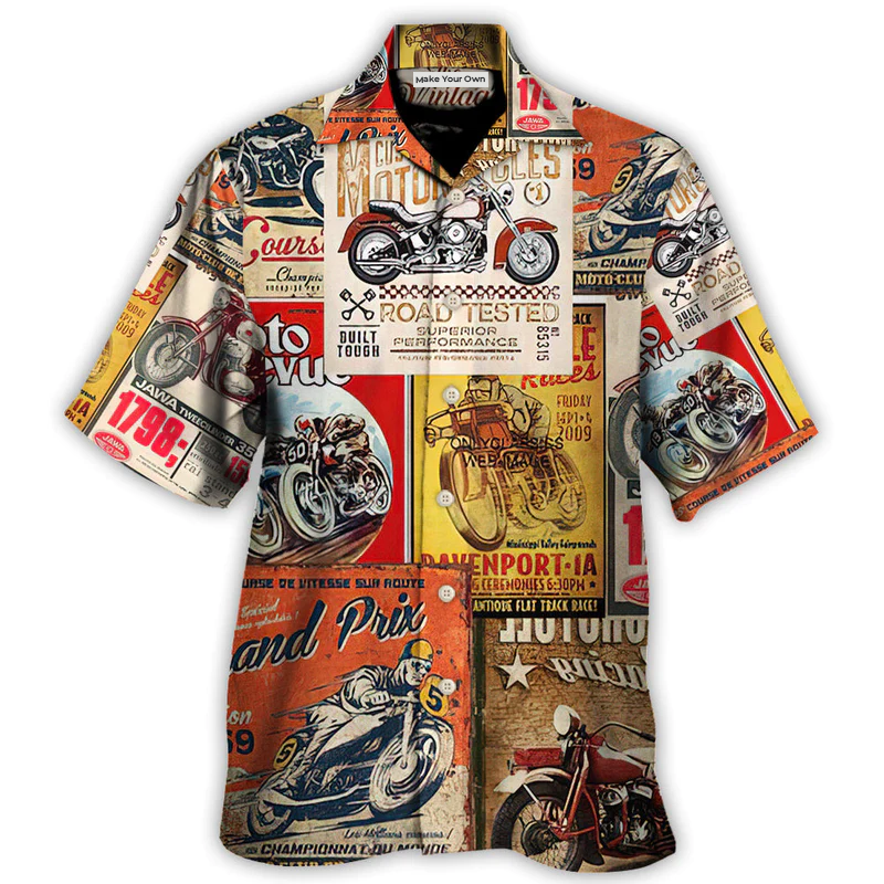 Motorcycle If You Can Still Hear Your Fears, Drop A Gear - Hawaiian Shirt - Hawaiian Print