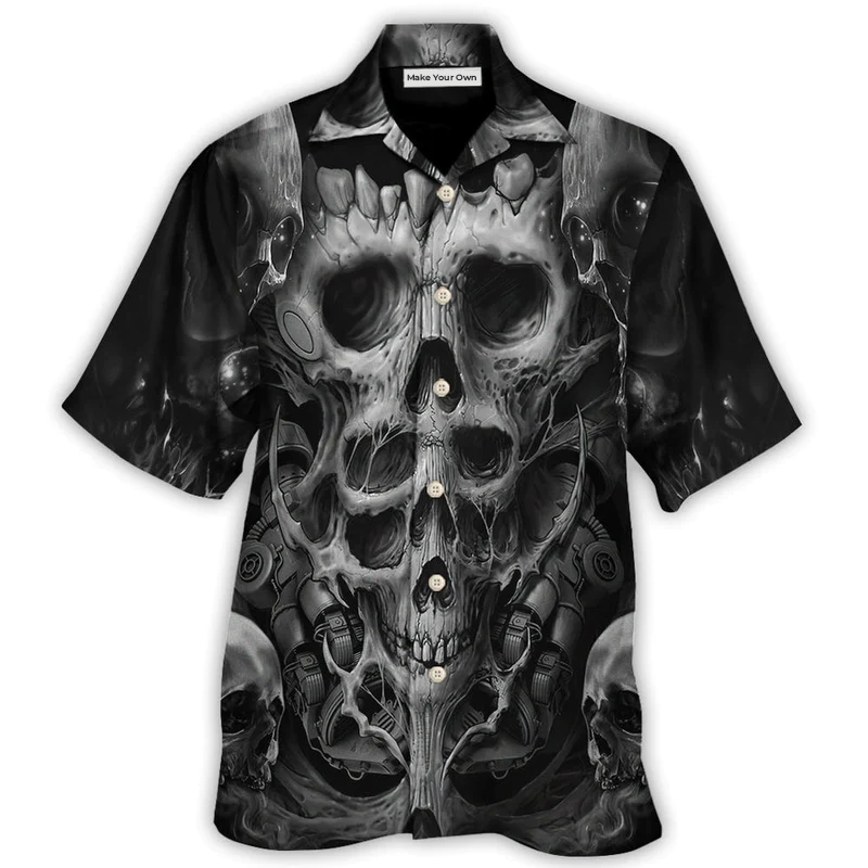 Skull Dark Inner Demons - Hawaiian Shirt