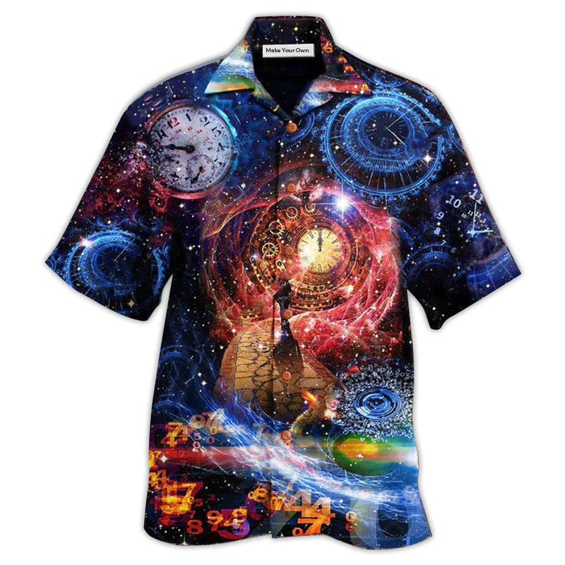 Clock Let's Get Back To The Future Cause Time Flies Quickly - Hawaiian Shirt