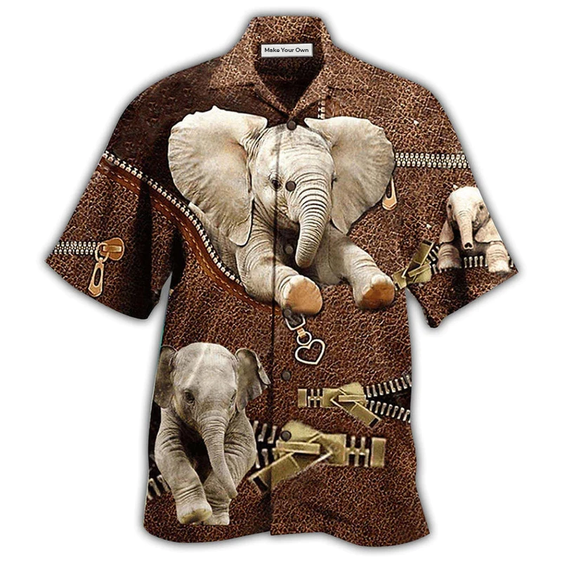 Elephant Awesome Style With Brow - Hawaiian Shirt