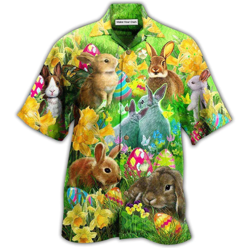 Easter Bunnie Easter Happy Bunnie - Hawaiian Shirt