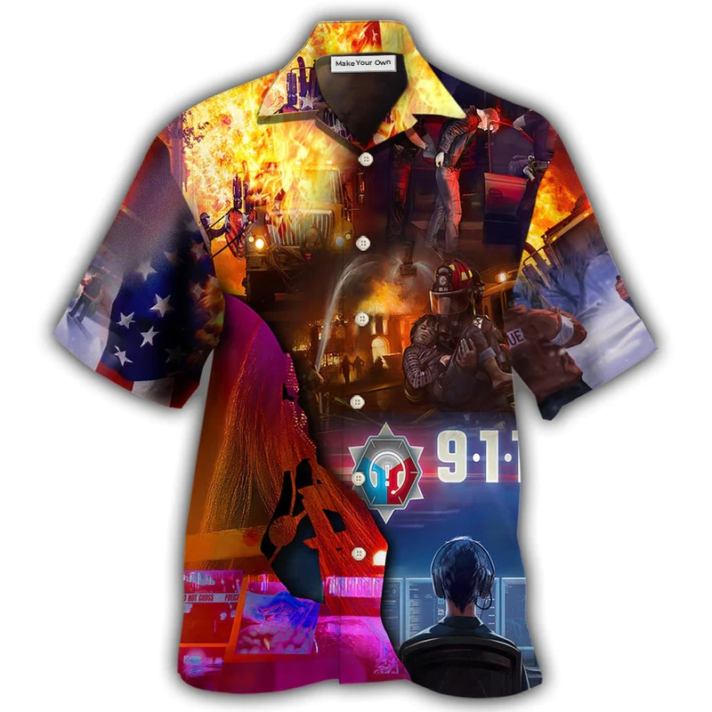 Firefighter 911 So Important - Hawaiian Shirt