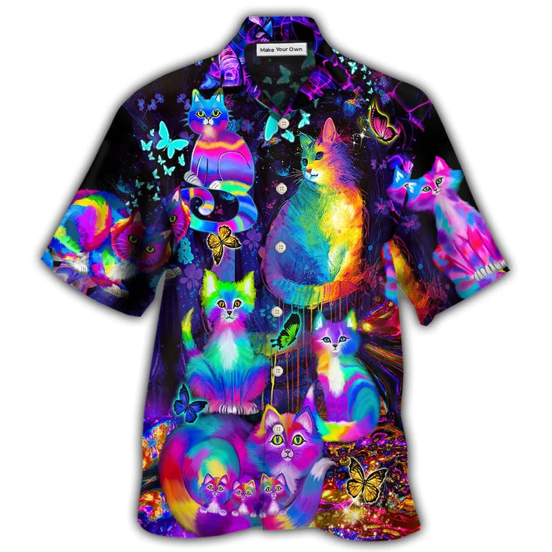 Cat Run The World - Hawaiian Shirt