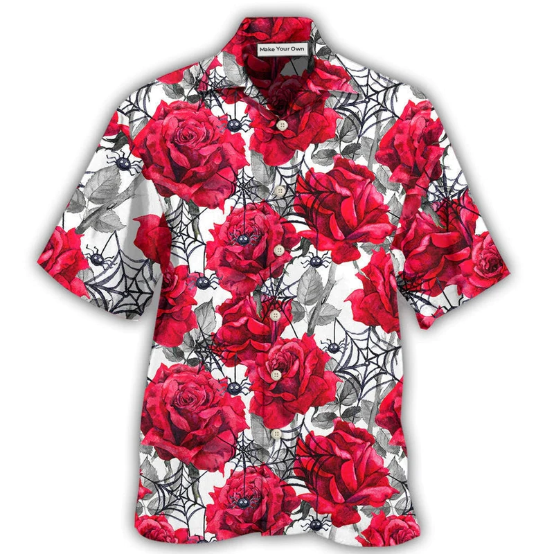 Rose And Spider - Hawaiian Shirt