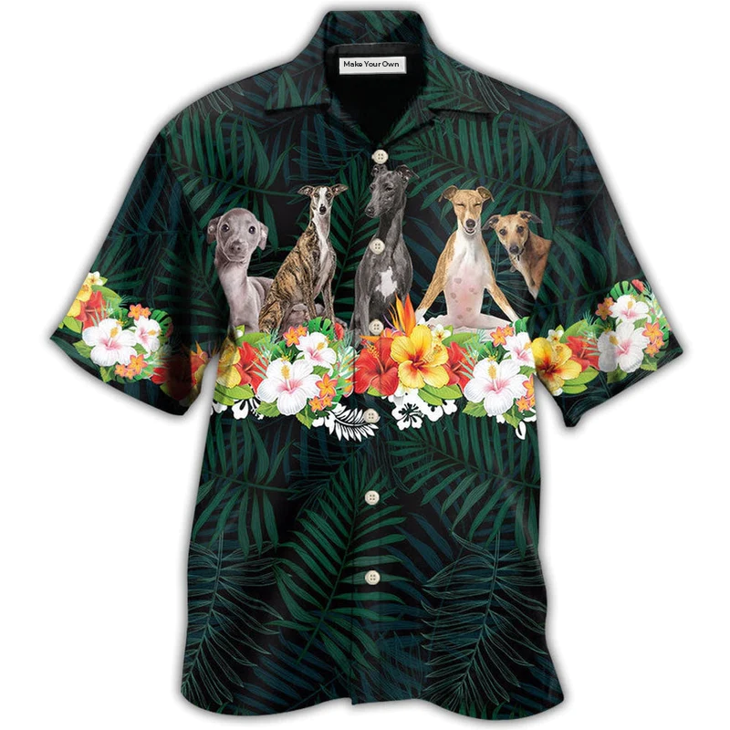 Dog Italian Greyhound Tropical Style - Hawaiian Shirt