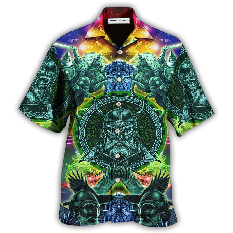 Viking Green Cool Christmas Style - Hawaiian Shirt