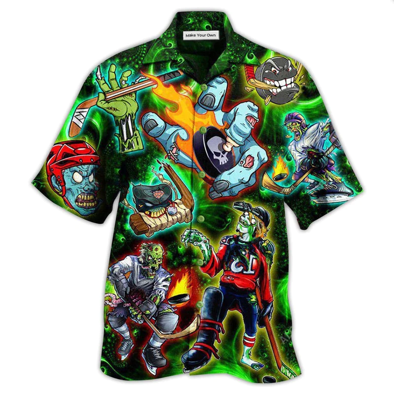 Ice Hockey Shut Your Five Hole - Hawaiian Shirt