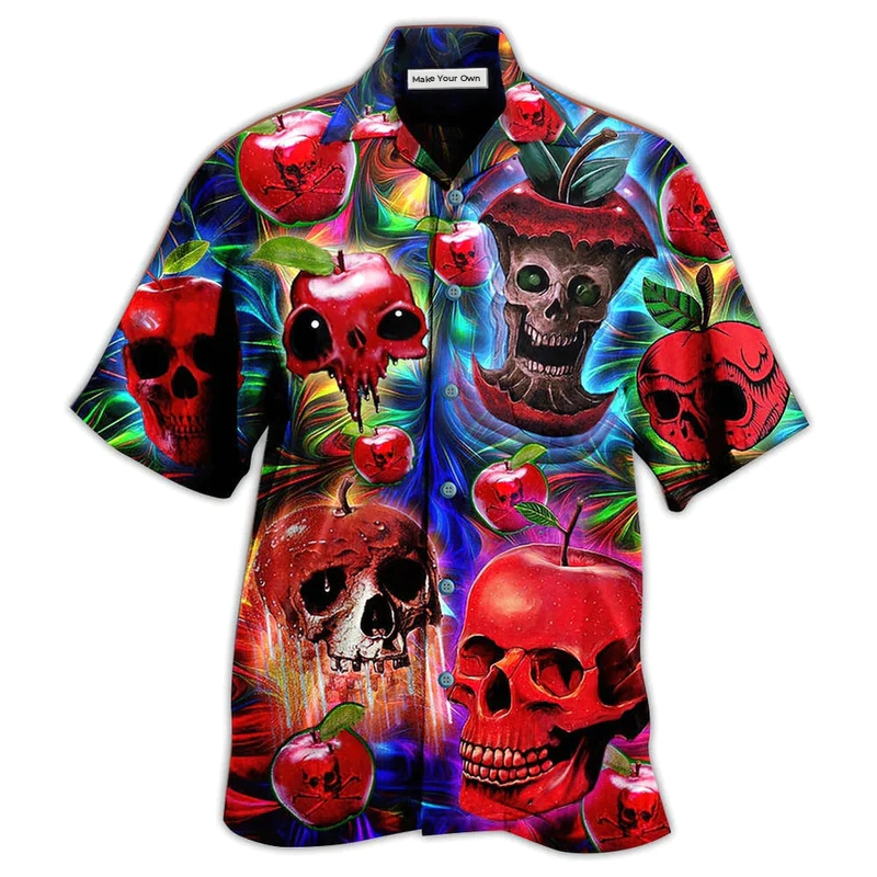 Skull Love Apple - Hawaiian Shirt