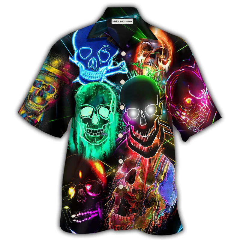 Skull Glowing - Hawaiian Shirt