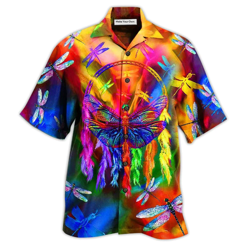 Dragon Dragonfly Colorful Love Life  - Hawaiian Shirt