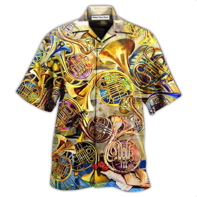French Horn Music Is Life Itself - Hawaiian Shirt