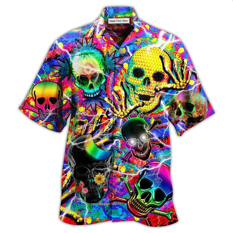 Skull Sweet Skull Say Hi - Hawaiian Shirt
