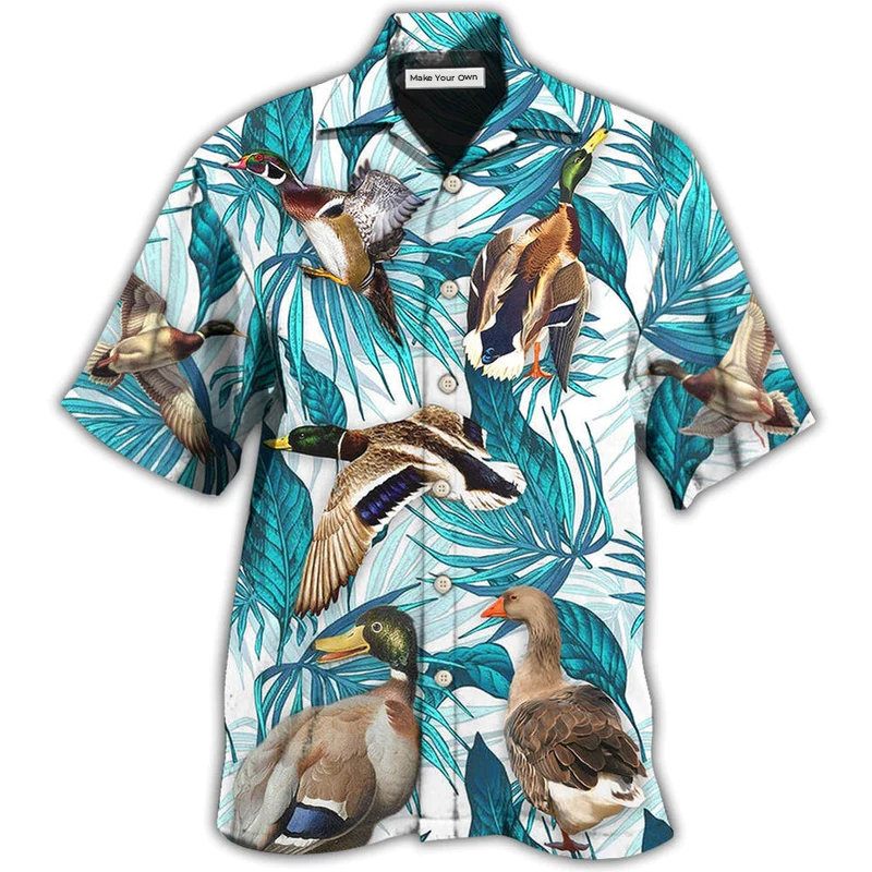 Duck Tropical Leaf Style - Hawaiian Shirt