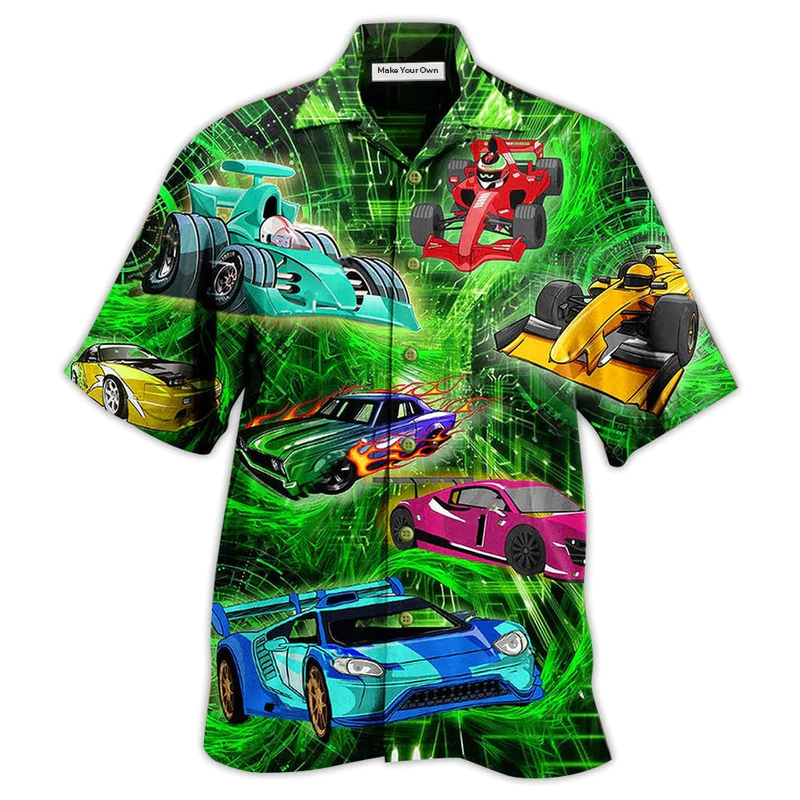 Car Color Love Green - Hawaiian Shirt