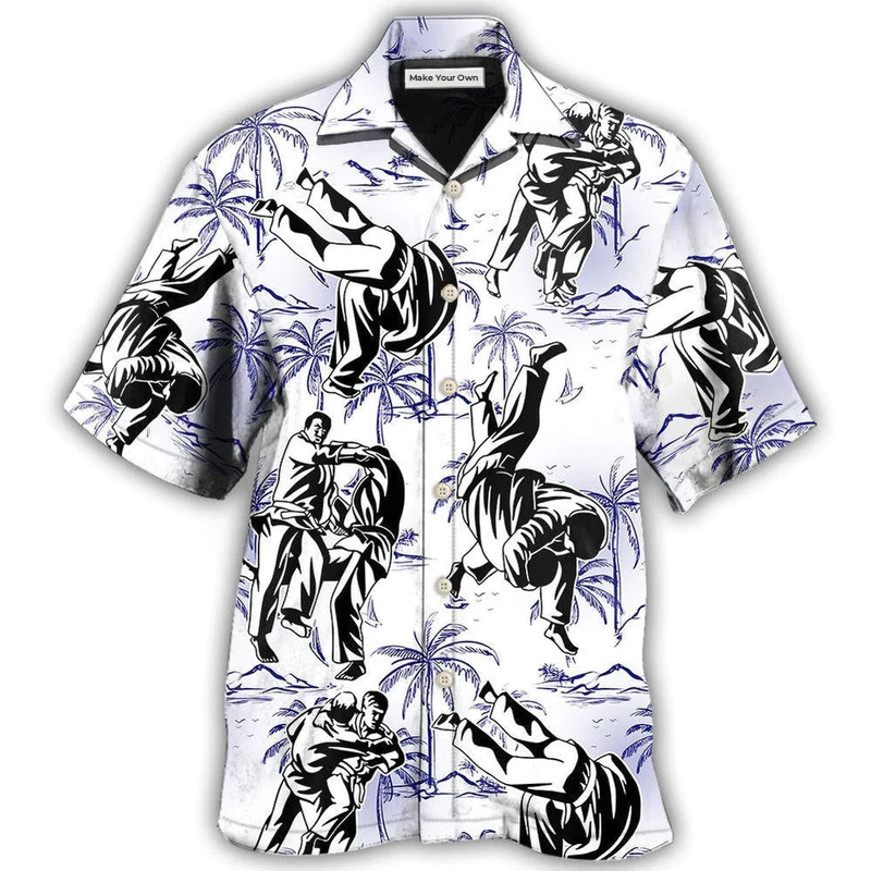 Judo Make Me Strong Tropical Style - Hawaiian Shirt