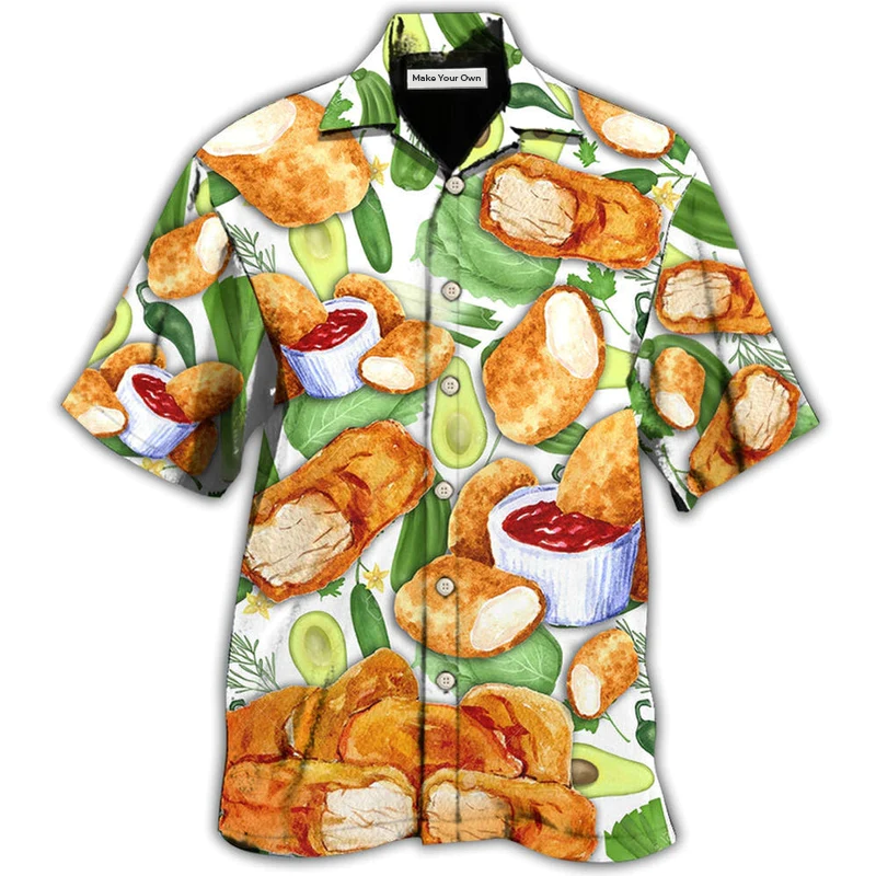 Food Lover Chicken Nugget Make Me Happy - Hawaiian Shirt