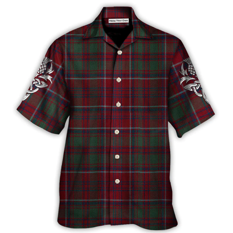 Scottish Tartan Love Style - Hawaiian Shirt
