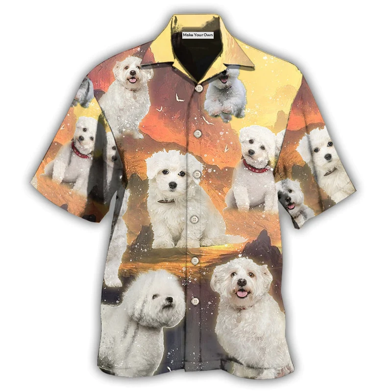Bichon Frise Dog Lovely Sunset - Hawaiian Shirt