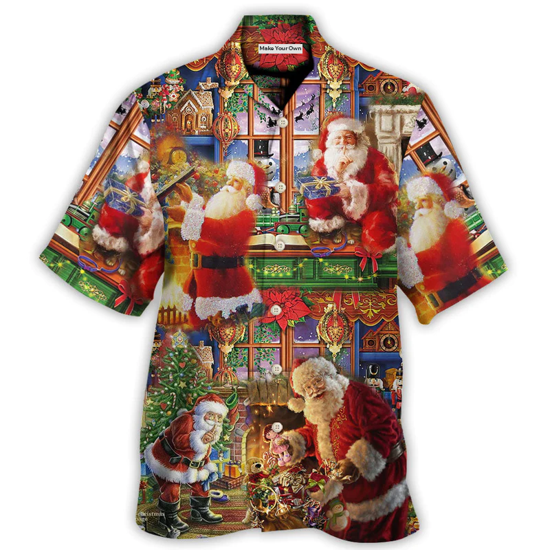Santa Claus Christmas Merry Xmas - Hawaiian Shirt