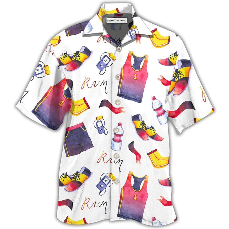 Marathon Run Amazing Clothing - Hawaiian Shirt