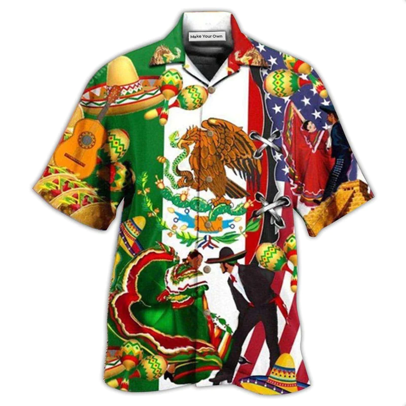 Mexican By Blood American By Birth Patriot By Choice - Hawaiian Shirt