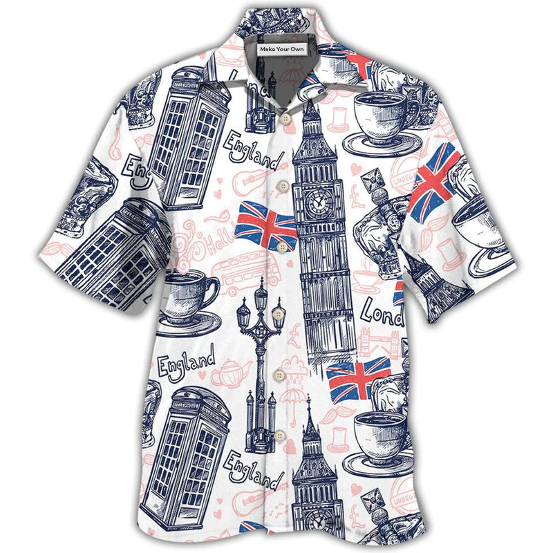 England Romantic Love It - Hawaiian Shirt