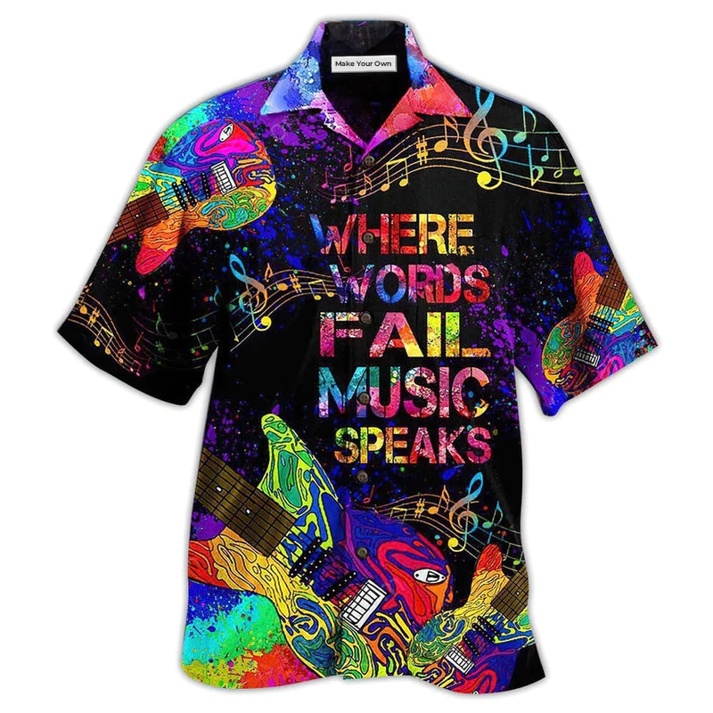 Music Speaks Style - Hawaiian Shirt