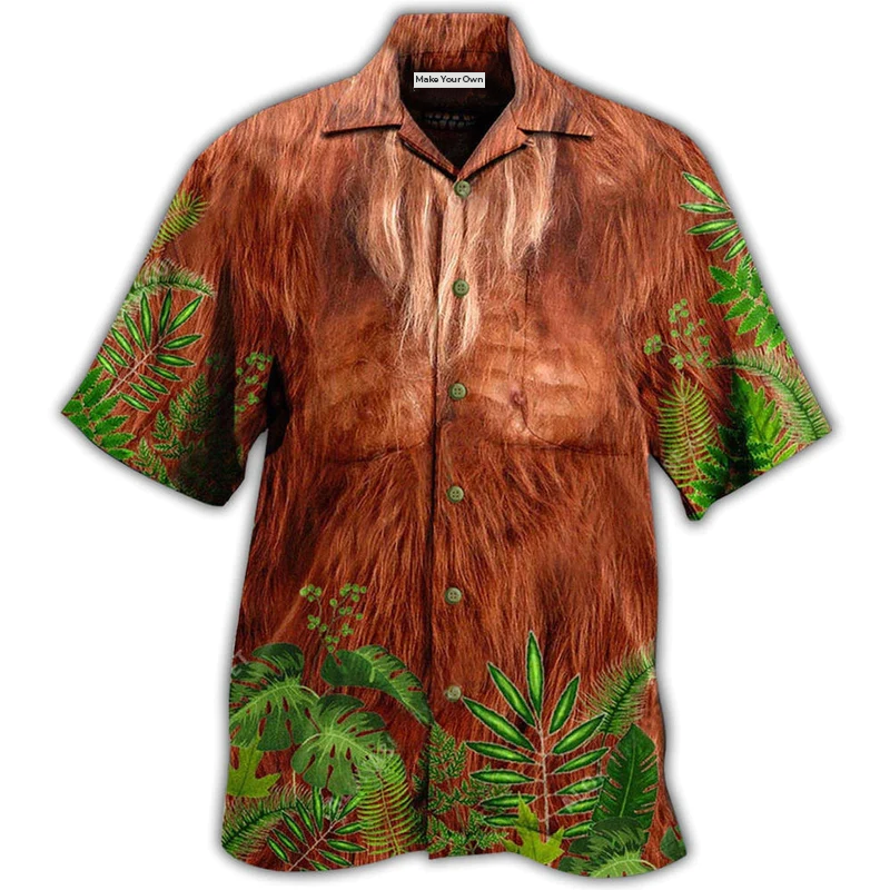 Bigfoot Hair Don't Care - Hawaiian Shirt