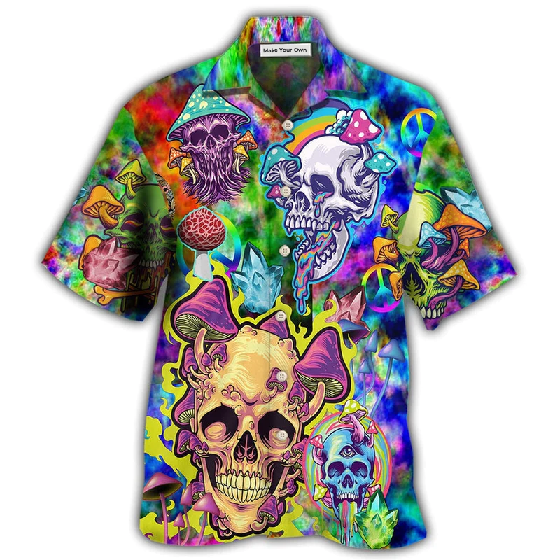 Skull Life Style Mushroom - Hawaiian Shirt
