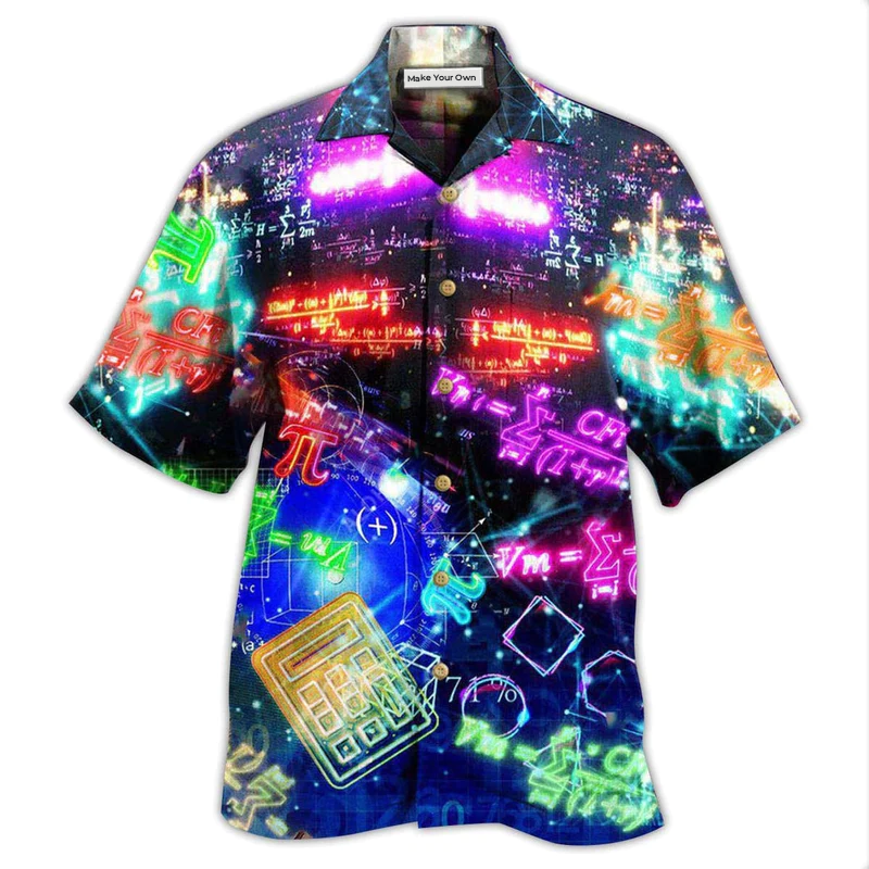 Math Makes Life Better and More Intetresting - Hawaiian Shirt