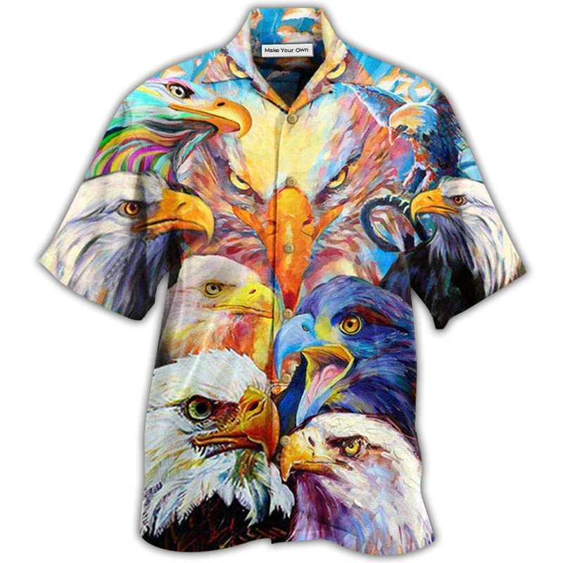 Eagle Colorful Eagles - Hawaiian Shirt