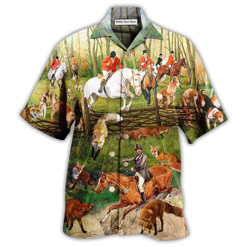 Fox Hunting Weekend Forecast 100 Chanceof - Hawaiian Shirt