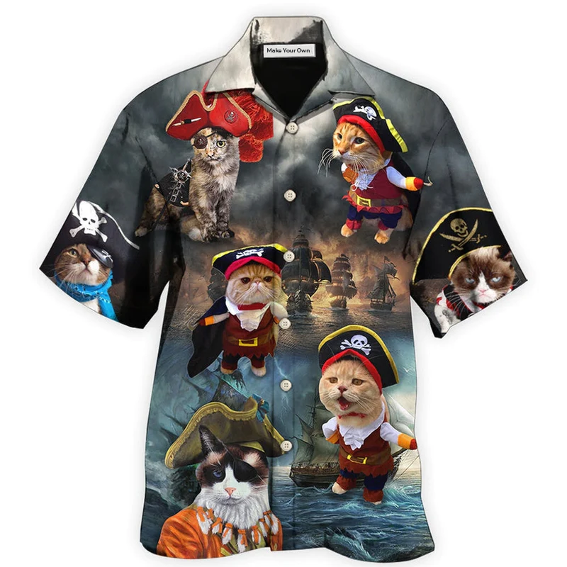 Cat Pirate Cute Style - Hawaiian Shirt