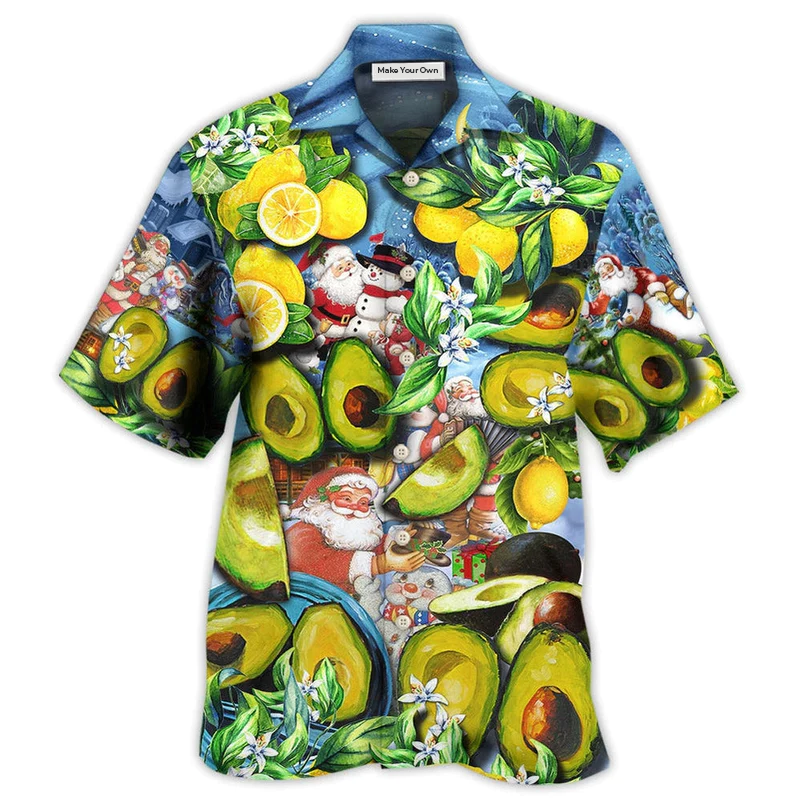 Fruit Avocado Lemon Summer Time Christmas - Hawaiian Shirt