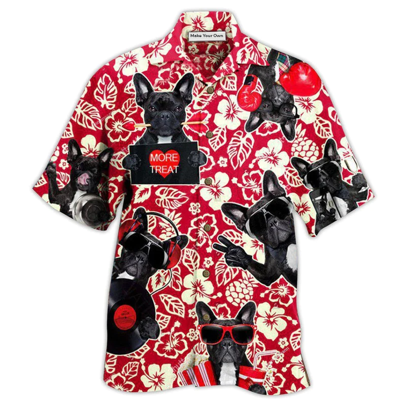 French Bulldog Dog Stay Cool Love - Hawaiian Shirt